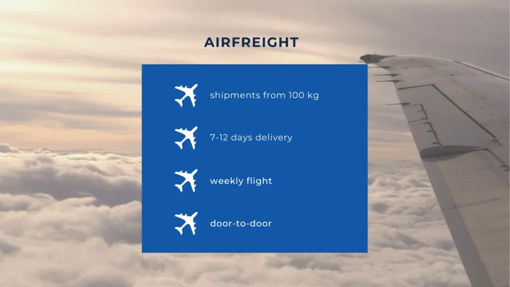air freight china canada